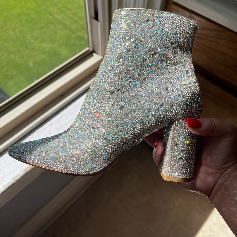 Betsey Johnson sparkling booties